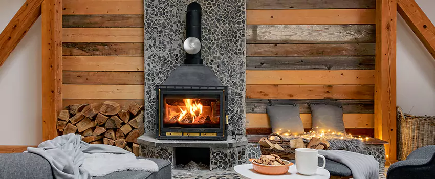 Thelin Hearth Products Direct Vent Gas Stove Fireplace Inspection in Macon, Georgia